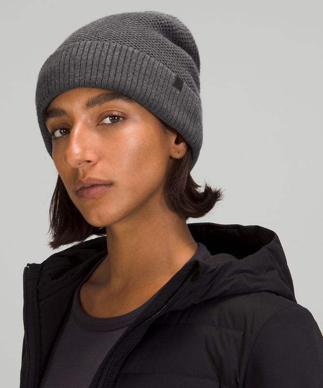 Lululemon Fleece-Lined Knit Beanie Hatt Accessories Svarta | LIXC-07385