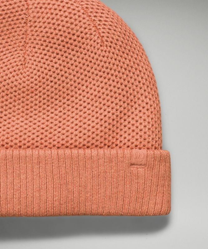 Lululemon Fleece-Lined Knit Beanie Hatt Accessories Rosa | BLXV-01356
