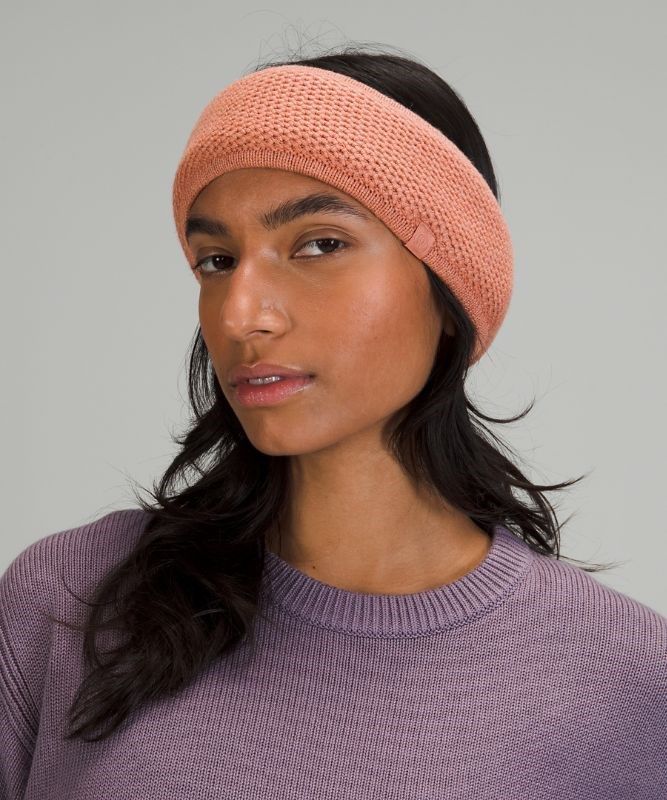Lululemon Fleece-Lined Knit Ear Warmer Hatt Accessories Rosa | JKSL-84953