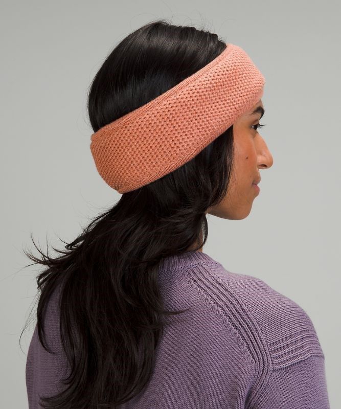 Lululemon Fleece-Lined Knit Ear Warmer Hatt Accessories Rosa | JKSL-84953