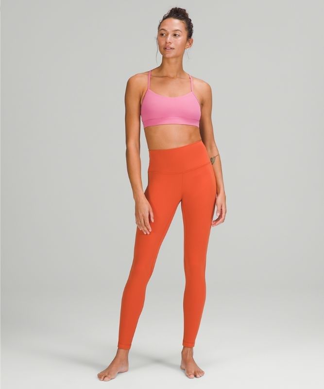 Lululemon Flow Y Nulu Bra Light Support Sport BH Dam Rosa | YOLW-97584