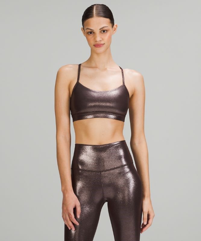 Lululemon Flow Y Nulu Bra Shine Light Support Sport BH Dam Olika Färger | LIAV-76153