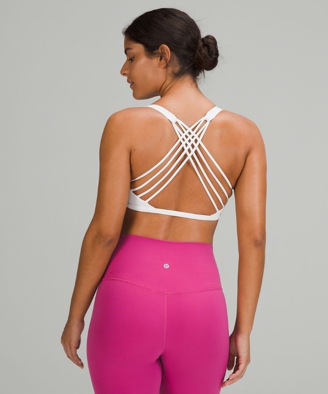 Lululemon Free to Be Bra - Wild Light Support Sport BH Dam Vita | CTME-34859