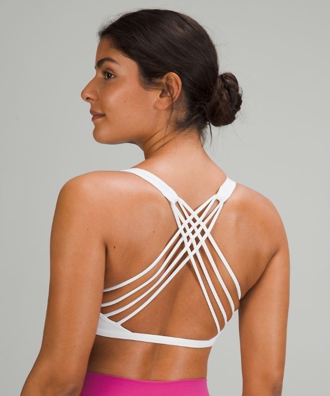 Lululemon Free to Be Bra - Wild Light Support Sport BH Dam Vita | CTME-34859