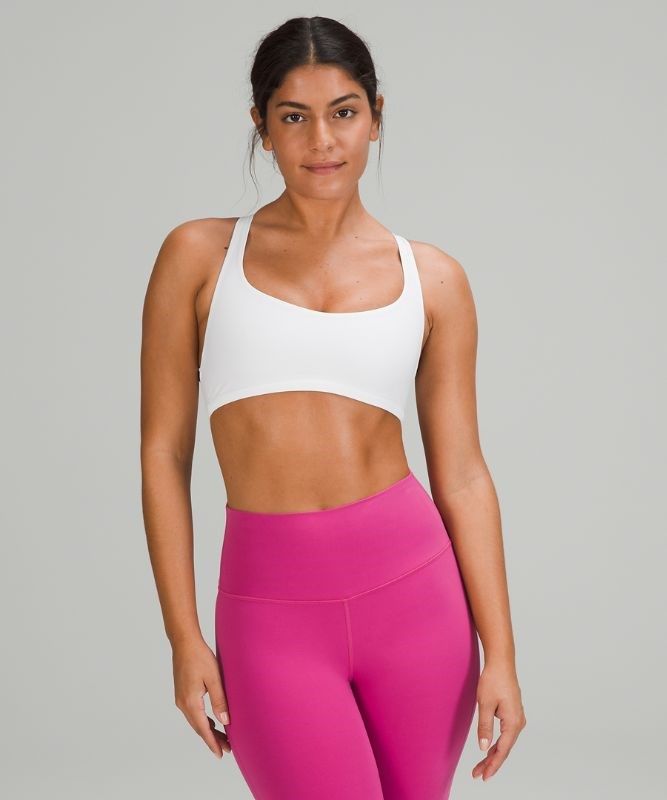 Lululemon Free to Be Bra - Wild Light Support Sport BH Dam Vita | CTME-34859