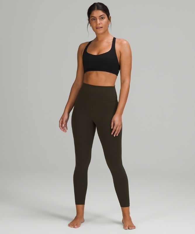 Lululemon Free to Be Bra - Wild Light Support Sport BH Dam Svarta | BGFQ-43019