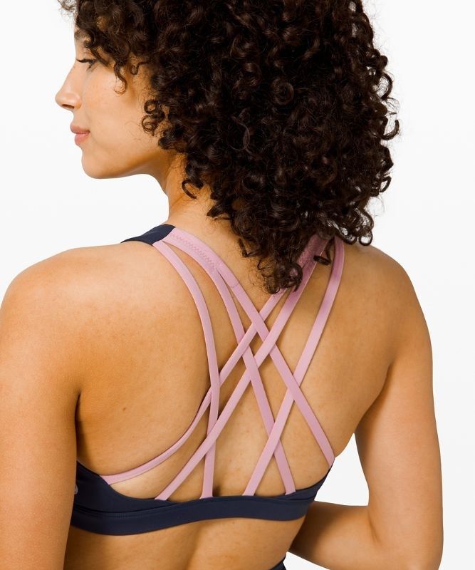 Lululemon Free to Be Serene Bra Light Support, C/D Cup Sport BH Dam Marinblå Rosa Grå Bruna | IFXE-82056