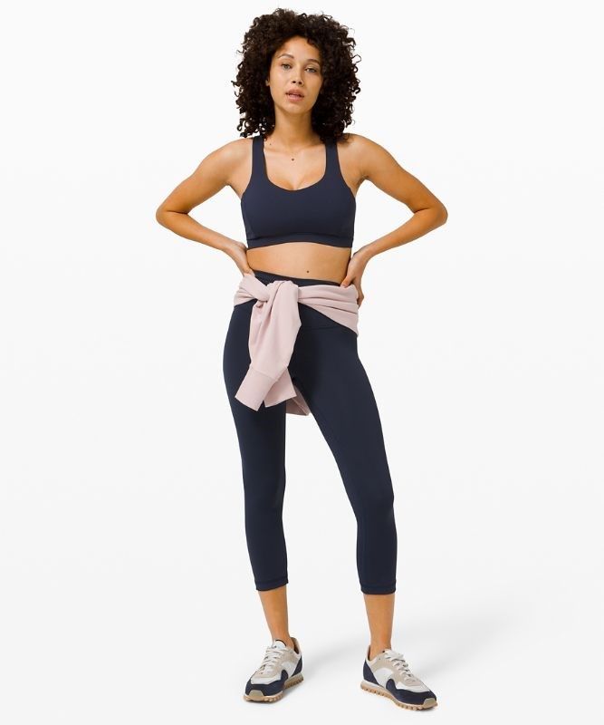 Lululemon Free to Be Serene Bra Light Support, C/D Cup Sport BH Dam Marinblå Rosa Grå Bruna | IFXE-82056