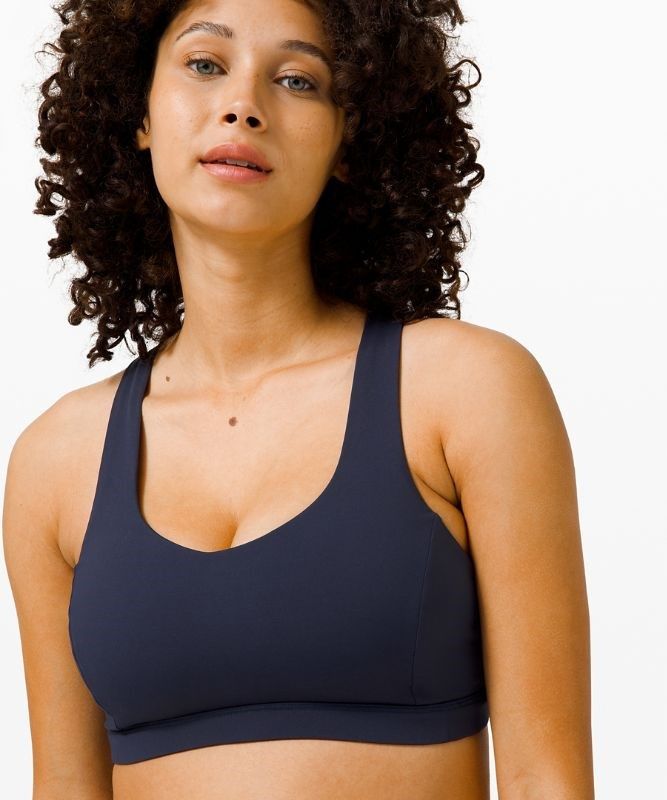 Lululemon Free to Be Serene Bra Light Support, C/D Cup Sport BH Dam Marinblå Rosa Grå Bruna | IFXE-82056