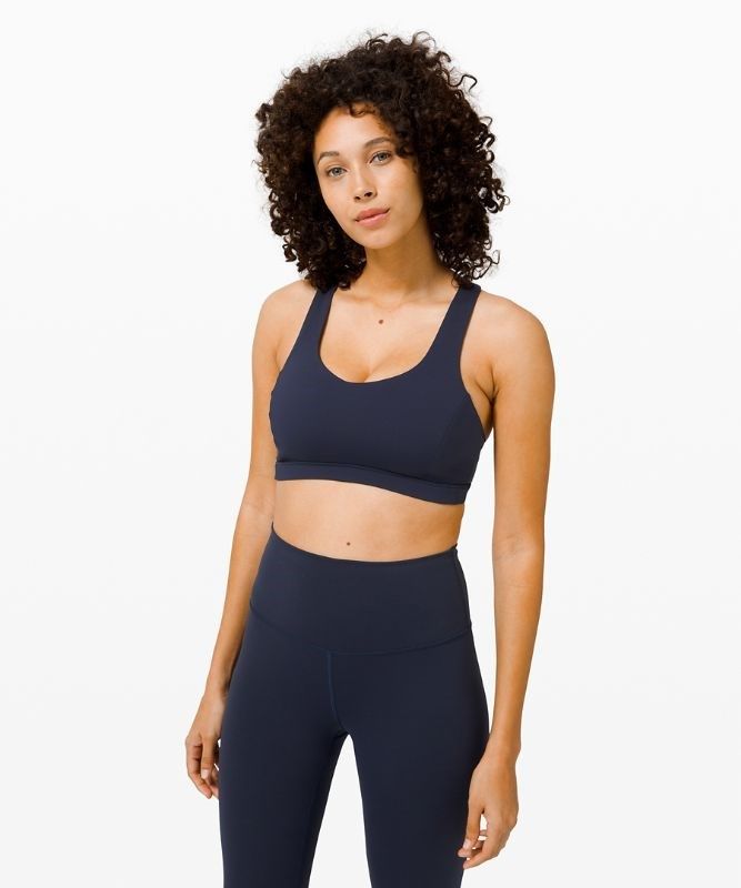 Lululemon Free to Be Serene Bra Light Support, C/D Cup Sport BH Dam Marinblå Rosa Grå Bruna | IFXE-82056