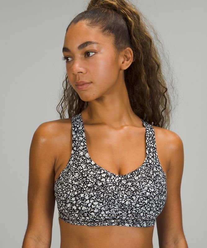 Lululemon Free to Be Serene Bra Light Support, C/D Cup Sport BH Dam Vita Svarta Vita | EMBR-05893