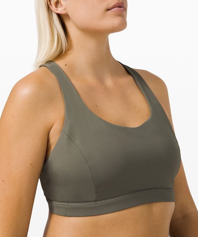 Lululemon Free to Be Serene Bra Light Support, C/D Cup Sport BH Dam Grå Olivgröna | DHTZ-20746