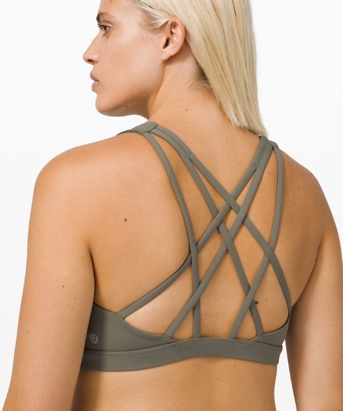 Lululemon Free to Be Serene Bra Light Support, C/D Cup Sport BH Dam Grå Olivgröna | DHTZ-20746