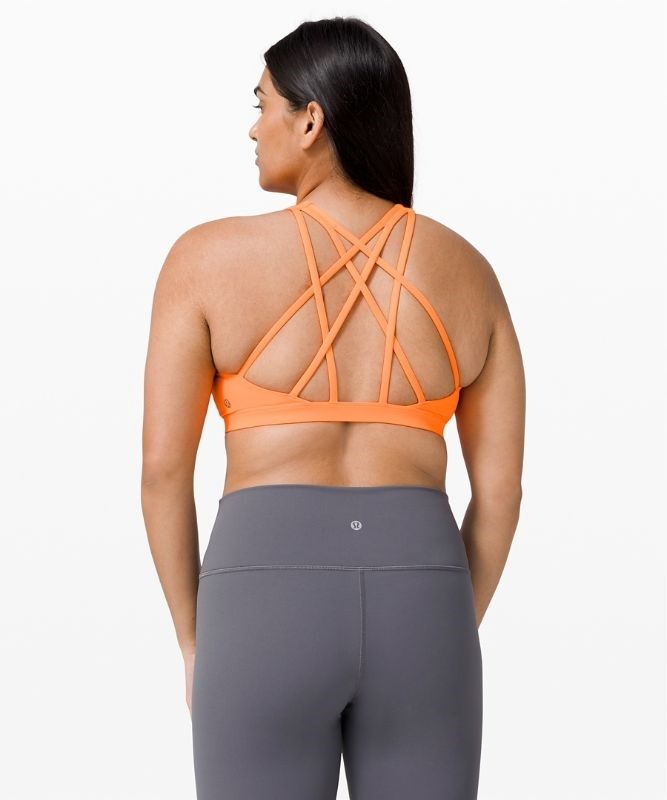 Lululemon Free to Be Serene Bra Light Support, C/D Cup Sport BH Dam Orange | XCEV-03127