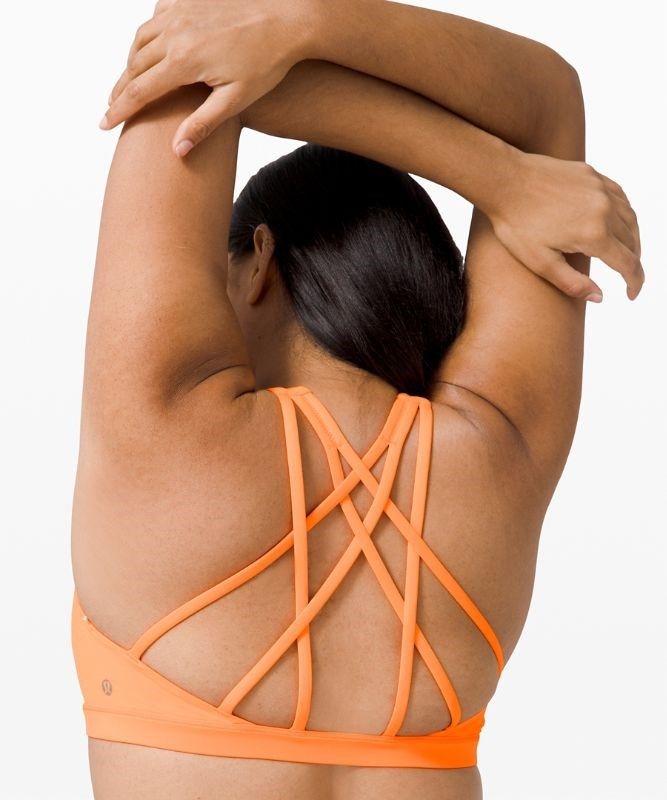 Lululemon Free to Be Serene Bra Light Support, C/D Cup Sport BH Dam Orange | XCEV-03127