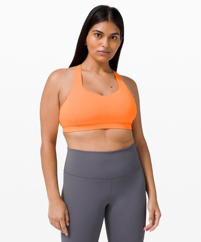 Lululemon Free to Be Serene Bra Light Support, C/D Cup Sport BH Dam Orange | XCEV-03127