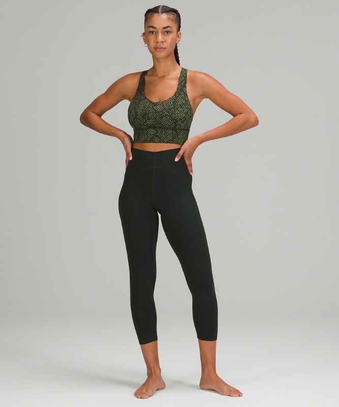 Lululemon Free to Be Serene Bra Long Sport BH Dam Gröna | IFUL-01239