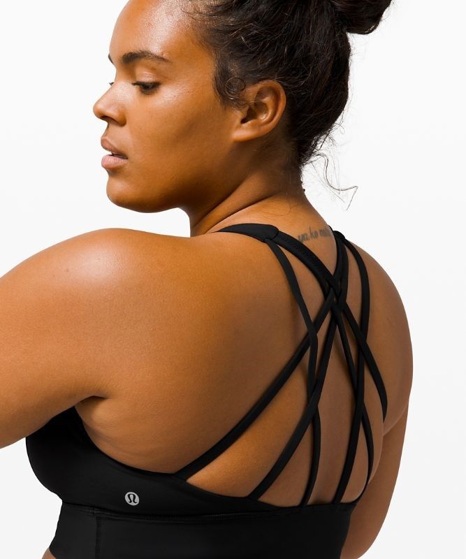 Lululemon Free to Be Serene Bra Longline Light Support, C/D Cup Sport BH Dam Svarta | FIBS-76285