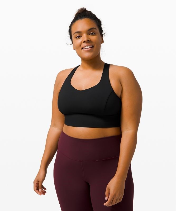 Lululemon Free to Be Serene Bra Longline Light Support, C/D Cup Sport BH Dam Svarta | FIBS-76285