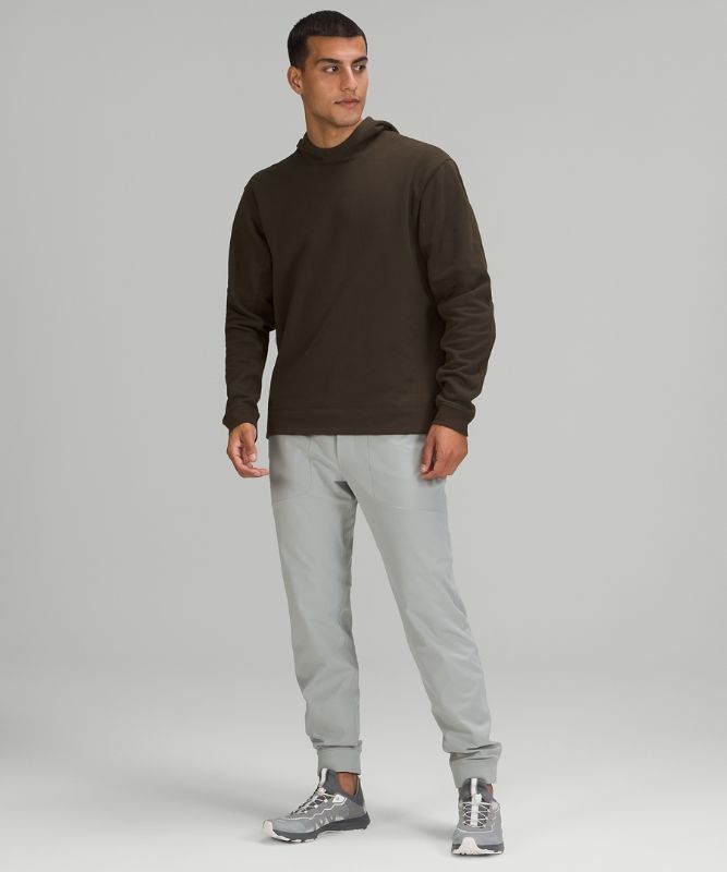 Lululemon French Terry Oversized Hoodie Hoodie Herr Mörkolivgröna | PHLS-08564