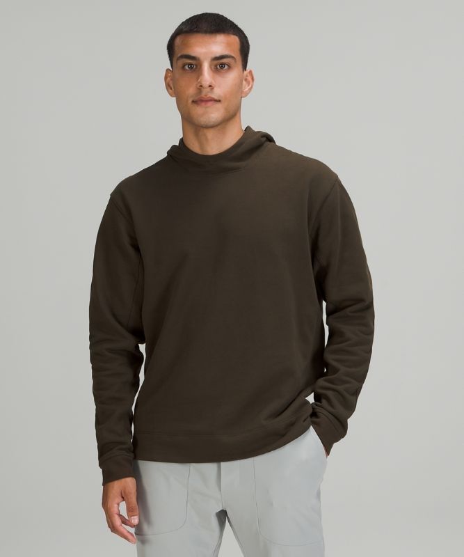 Lululemon French Terry Oversized Hoodie Hoodie Herr Mörkolivgröna | PHLS-08564