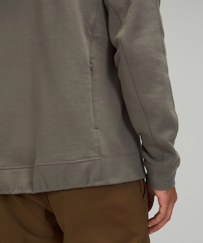Lululemon French Terry Oversized Hoodie Hoodie Herr Grå Olivgröna | HIZS-54139