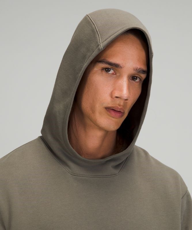 Lululemon French Terry Oversized Hoodie Hoodie Herr Grå Olivgröna | HIZS-54139