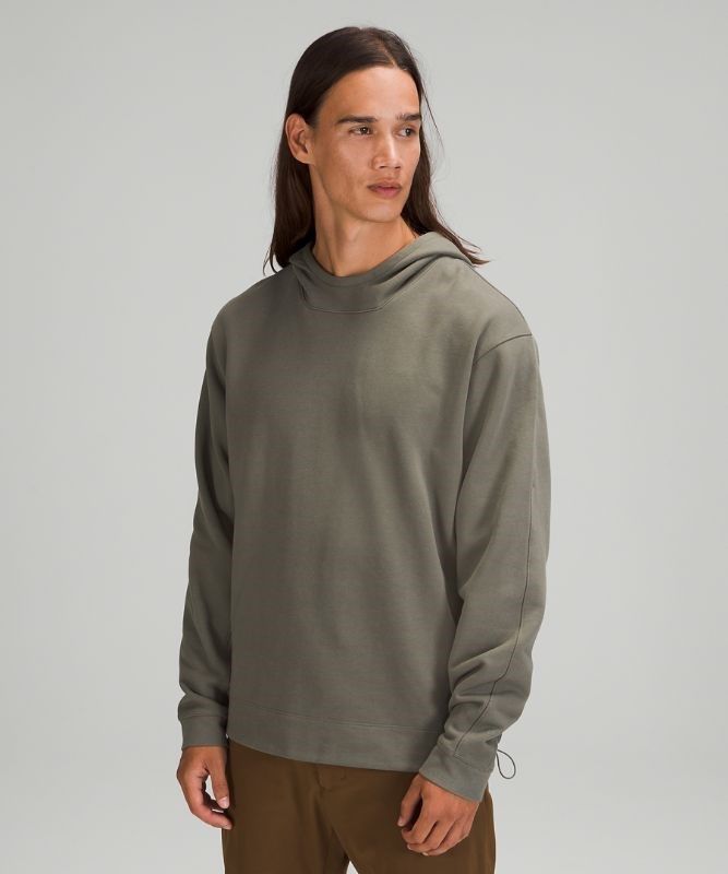 Lululemon French Terry Oversized Hoodie Hoodie Herr Grå Olivgröna | HIZS-54139