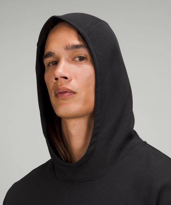 Lululemon French Terry Oversized Hoodie Hoodie Herr Svarta | ESQH-30487