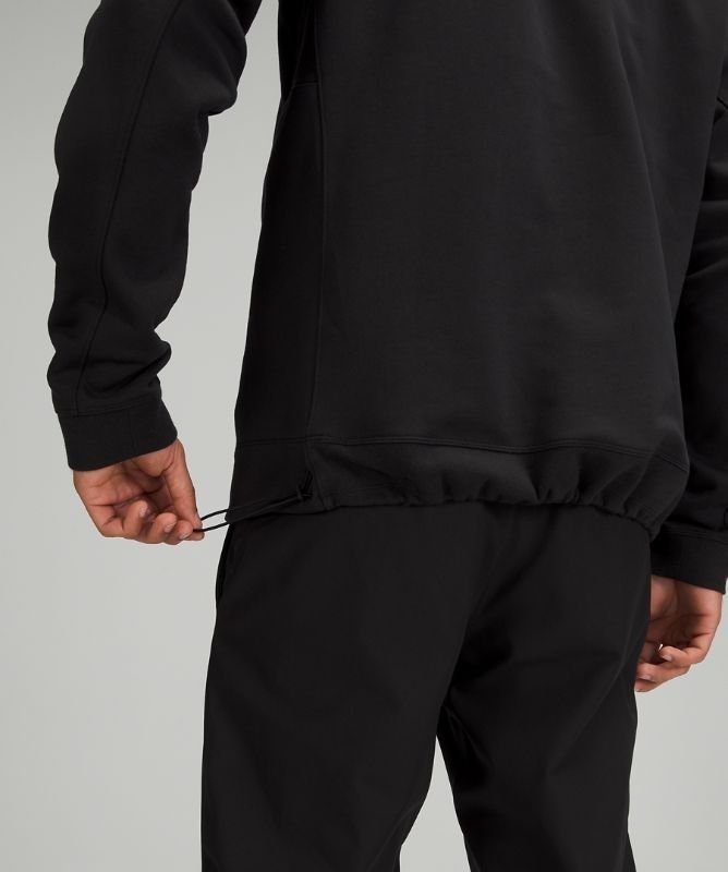 Lululemon French Terry Oversized Hoodie Hoodie Herr Svarta | ESQH-30487