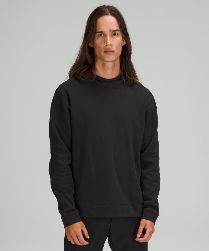 Lululemon French Terry Oversized Hoodie Hoodie Herr Svarta | ESQH-30487