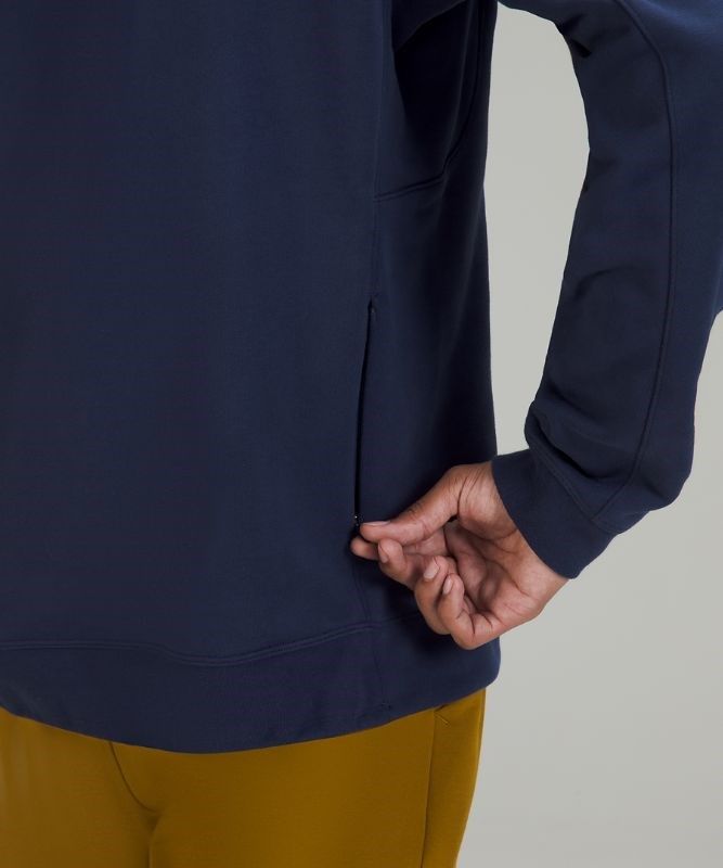 Lululemon French Terry Oversized Hoodie Hoodie Herr Night Sea | DSPW-14268