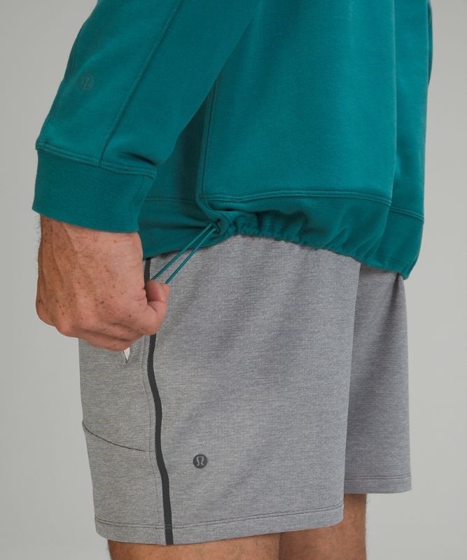 Lululemon French Terry Oversized Long Sleeve Crew Tröjor Herr Mörk | ZGPS-57034
