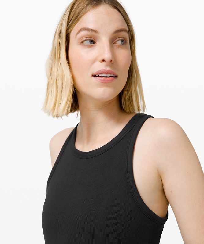 Lululemon Full Day Ahead Tank Blast Dam Svarta | GRHD-58024
