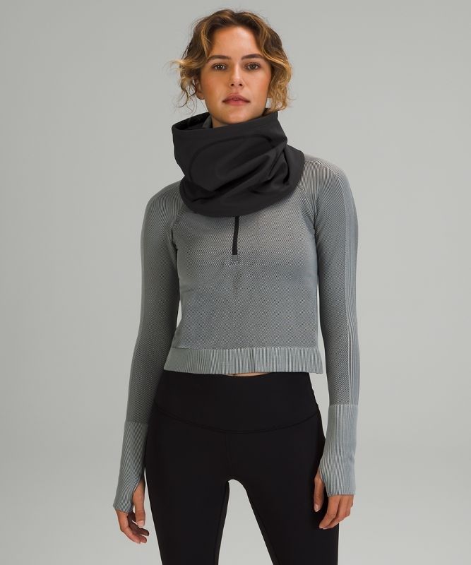 Lululemon Glyde Velvet Fleece Neck Warmer Halsduk Accessories Svarta | YHZX-48560