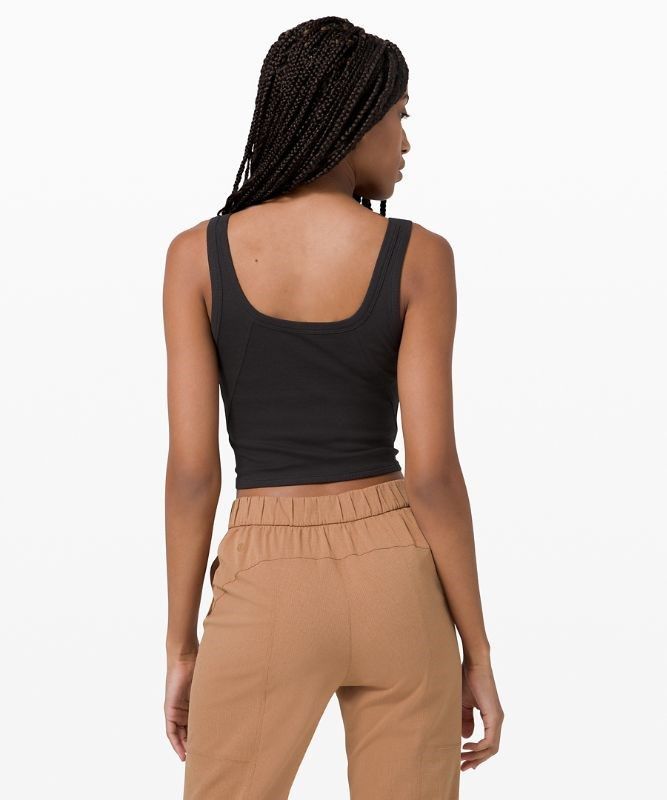 Lululemon Held Tight Tank Blast Dam Svarta | QZRV-91573