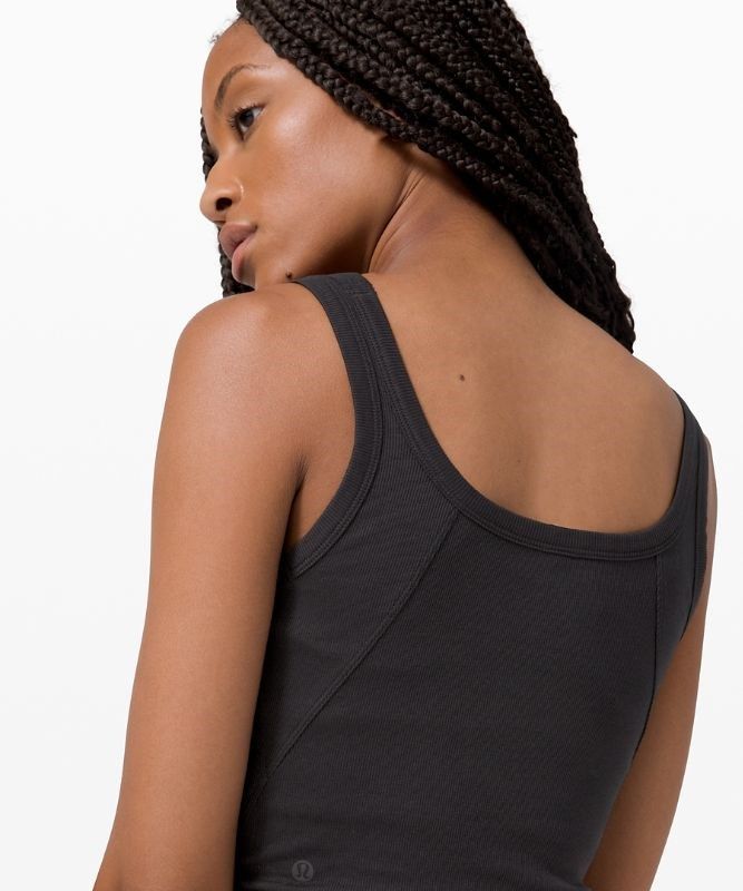 Lululemon Held Tight Tank Blast Dam Svarta | QZRV-91573