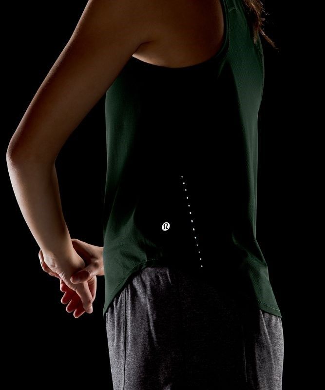 Lululemon High Neck Run and Train Tank Blast Dam Gröna | ZHUX-69417