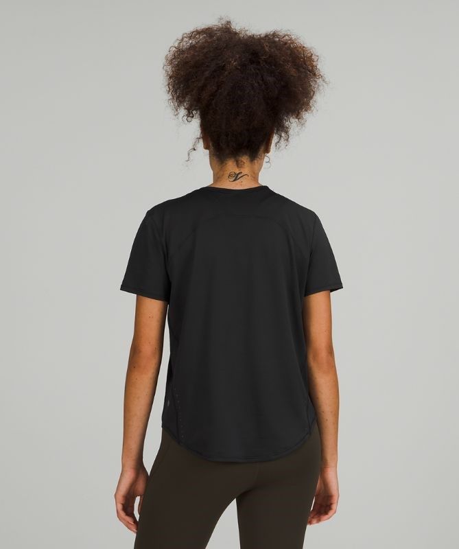 Lululemon High Neck Running and Training T-Shirt Blast Dam Svarta | WYNO-51329