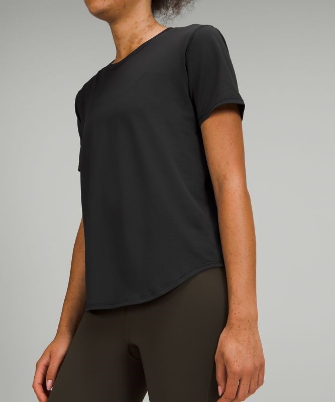 Lululemon High Neck Running and Training T-Shirt Blast Dam Svarta | WYNO-51329