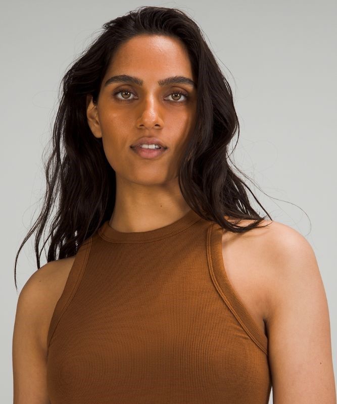 Lululemon Hold Tight Crewneck Tank Top Blast Dam Koppar Bruna | WBNK-08539
