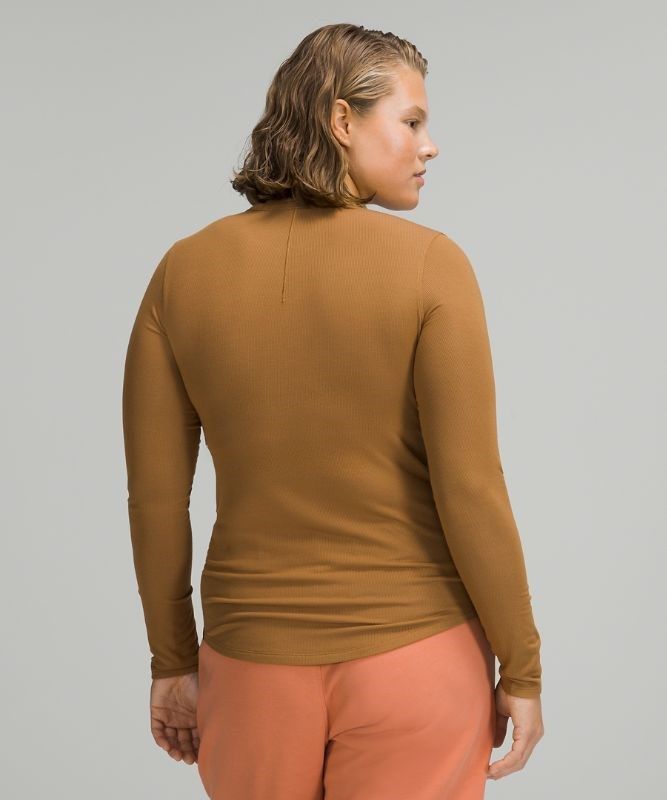 Lululemon Hold Tight Long Sleeve Blast Dam Beige | KARO-84073