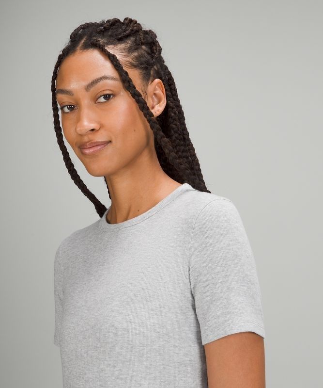 Lululemon Hold Tight Short Sleeve Blast Dam Ljusgrå | VTNE-83269