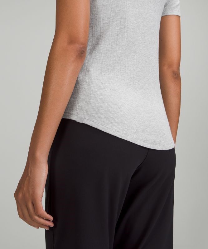 Lululemon Hold Tight Short Sleeve Blast Dam Ljusgrå | VTNE-83269