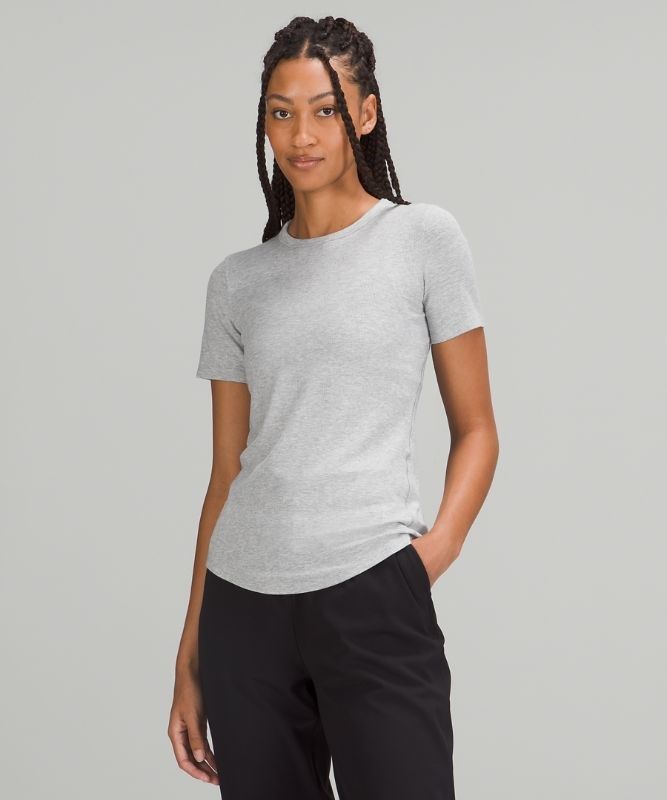 Lululemon Hold Tight Short Sleeve Blast Dam Ljusgrå | VTNE-83269
