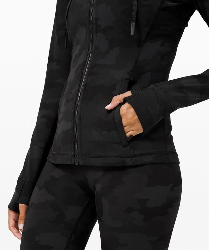 Lululemon Hooded Define Jacket Nulu Jackor Dam Camo Svarta Olika Färger | LOPF-86290