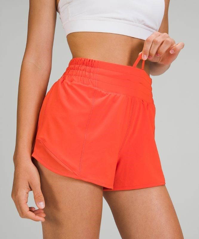 Lululemon Hotty Hot High-Rise Lined Short 2.5 Shorts Dam Röda | ARHZ-96104