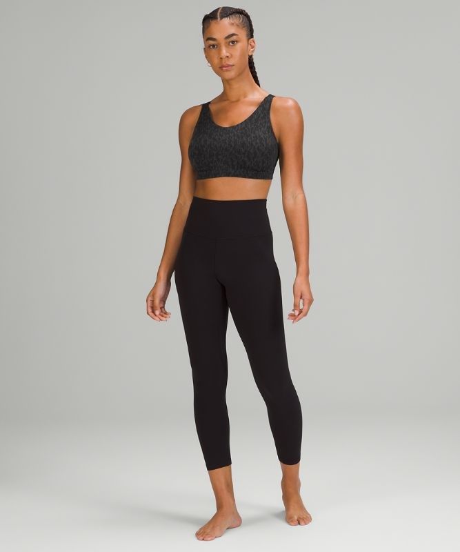 Lululemon In Alignment Bra Light Support, D Sport BH Dam Leopard Camo Svarta Olika Färger | VLPA-30859