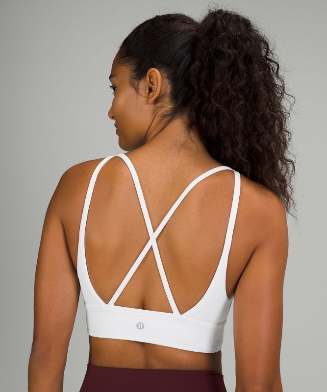 Lululemon In Alignment Longline Bra Light Support Sport BH Dam Vita | BFMX-67842