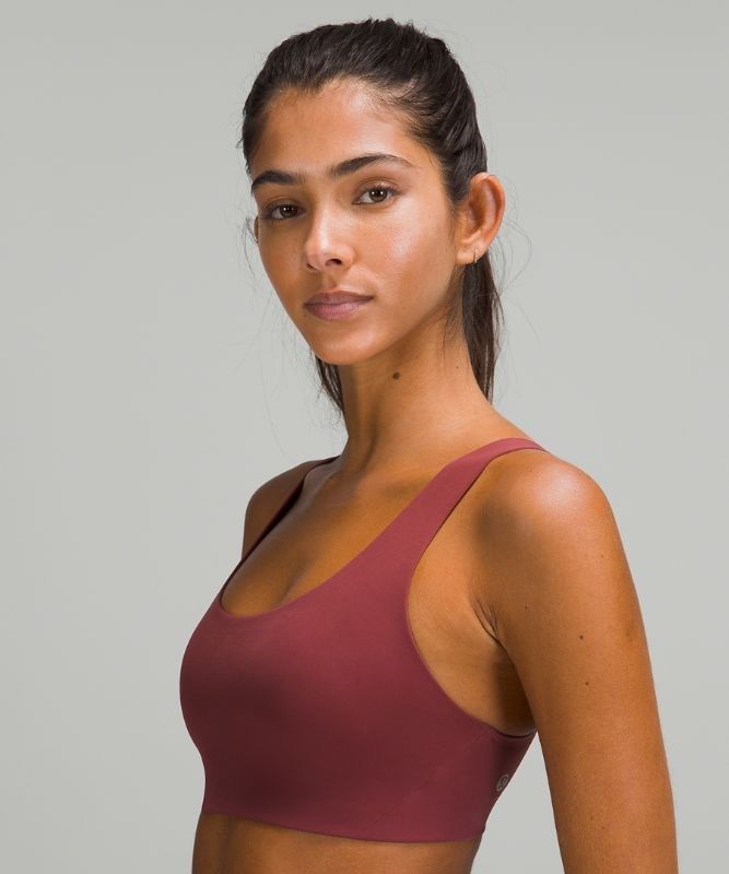 Lululemon In Alignment Straight-Strap Bra A/B Sport BH Dam Vinröda | PFNL-83469